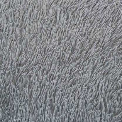 vidaXL Shaggy Rug High Pile NAVARRA Light Grey 120x120 cm Polyester