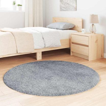 vidaXL Shaggy Rug High Pile NAVARRA Silver Grey 120x120 cm Polyester