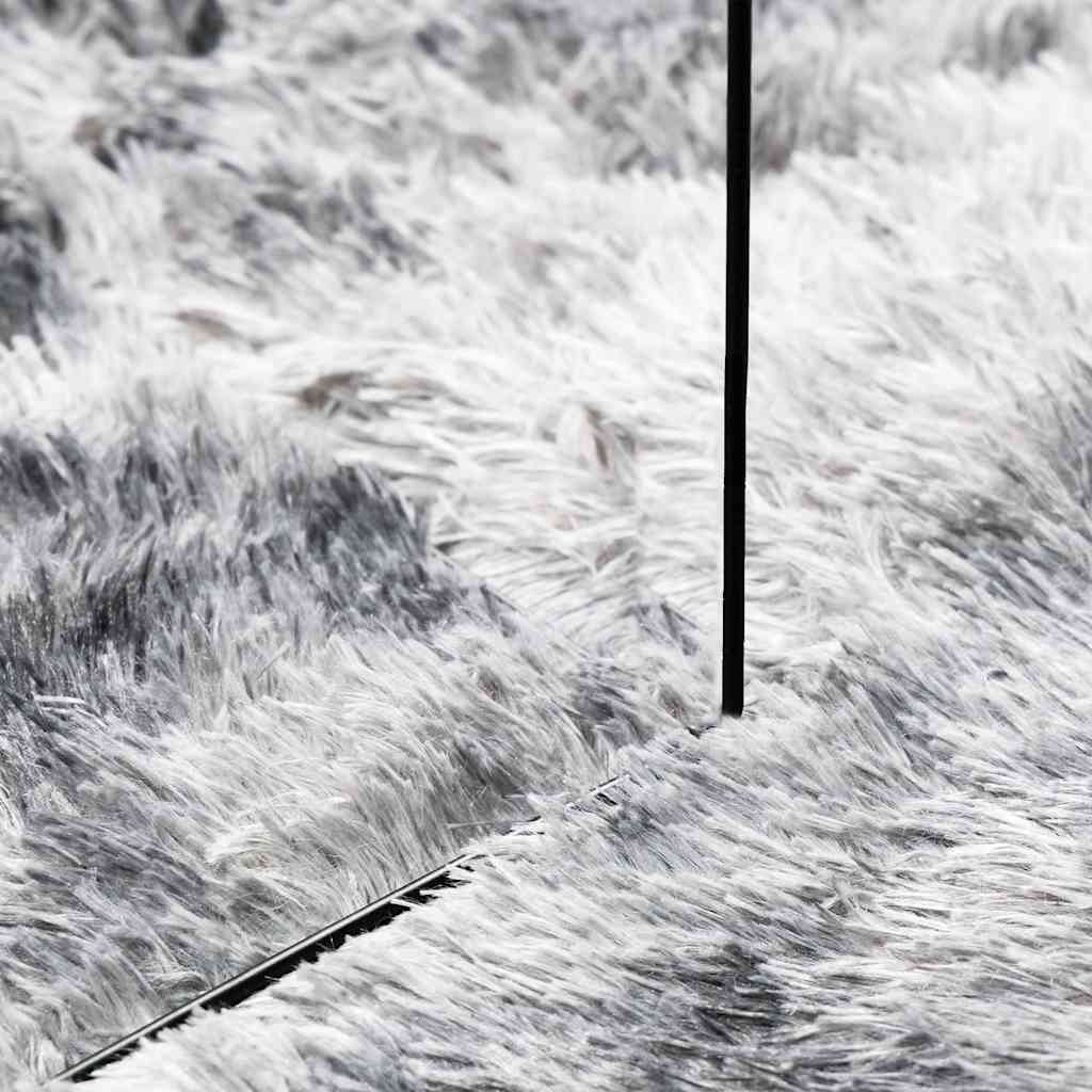 vidaXL Shaggy Rug High Pile NAVARRA Silver Grey 120x120 cm Polyester