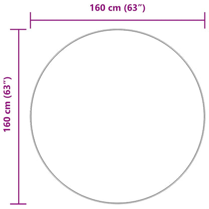 vidaXL Shaggy Rug High Pile NAVARRA Black 160x160 cm Polyester