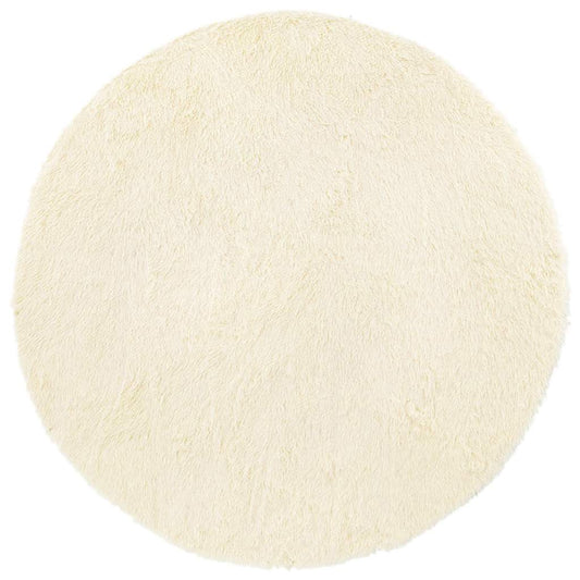 vidaXL Shaggy Rug High Pile NAVARRA Cream 160x160 cm Polyester