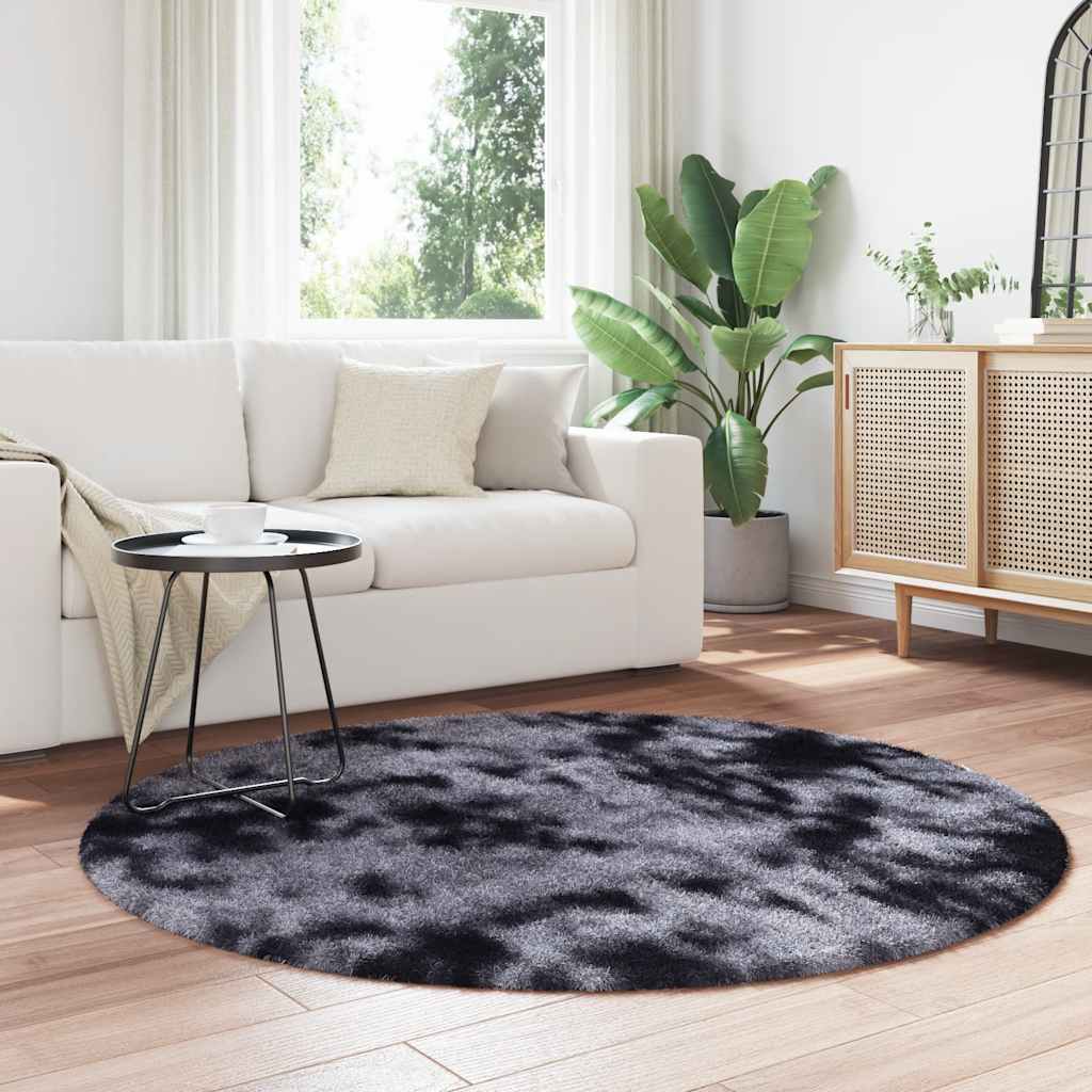vidaXL Shaggy Rug High Pile NAVARRA Dark Grey 160x160 cm Polyester