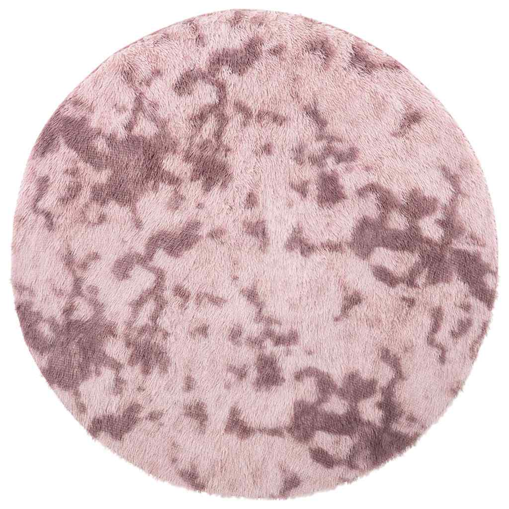 vidaXL Shaggy Rug High Pile NAVARRA Dusty Pink 160x160 cm Polyester
