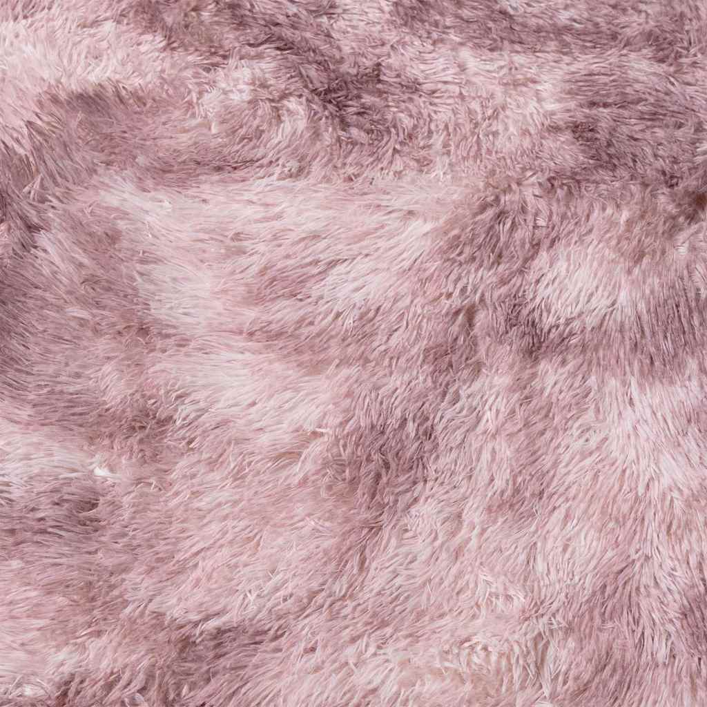 vidaXL Shaggy Rug High Pile NAVARRA Dusty Pink 160x160 cm Polyester