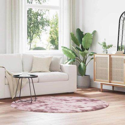 vidaXL Shaggy Rug High Pile NAVARRA Dusty Pink 160x160 cm Polyester