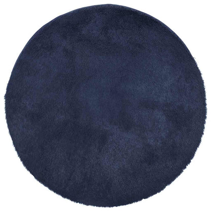 vidaXL Shaggy Rug High Pile NAVARRA Navy 160x160 cm Polyester