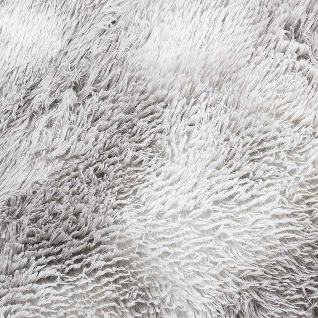 vidaXL Shaggy Rug High Pile NAVARRA Silver Grey 160x160 cm Polyester
