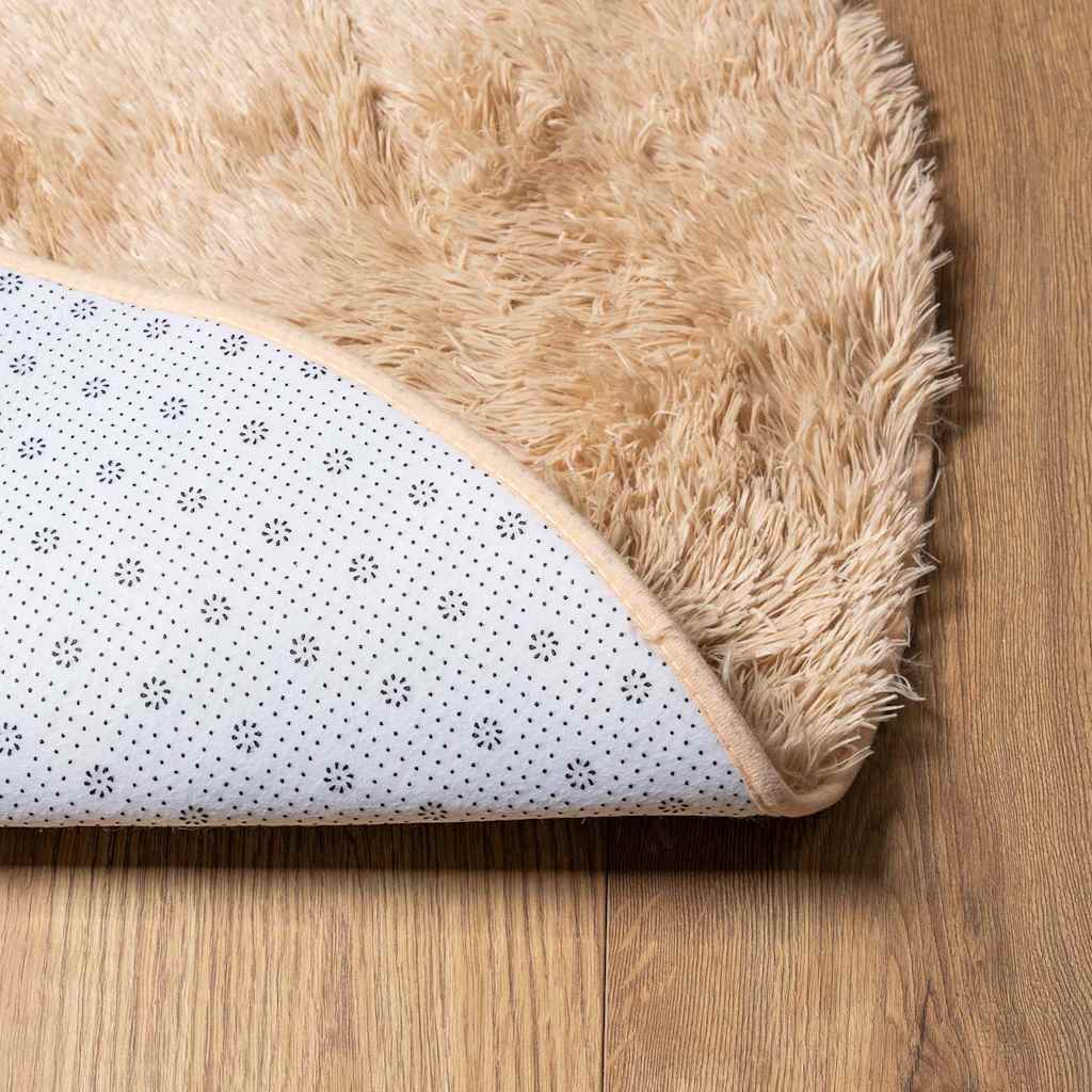 vidaXL Shaggy Rug High Pile NAVARRA Beige 200x200 cm Polyester