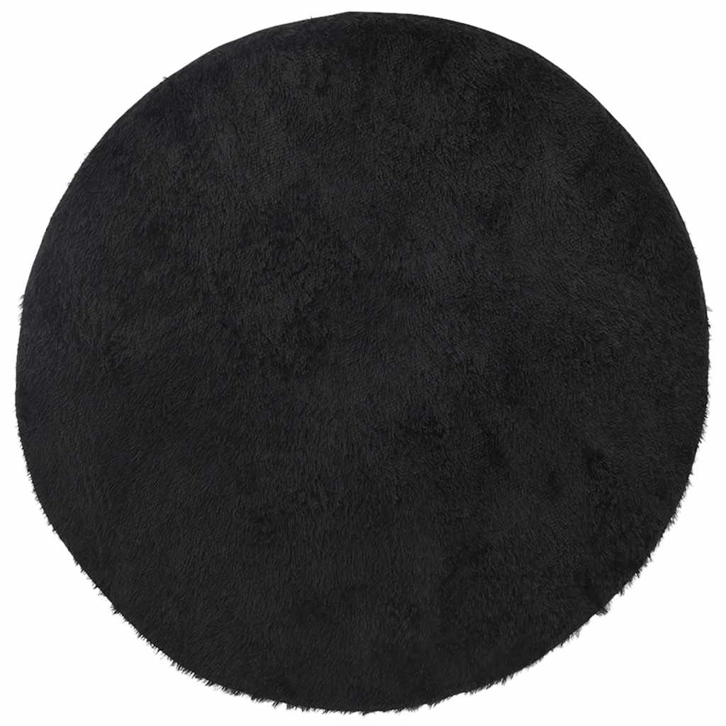 vidaXL Shaggy Rug High Pile NAVARRA Black 200x200 cm Polyester