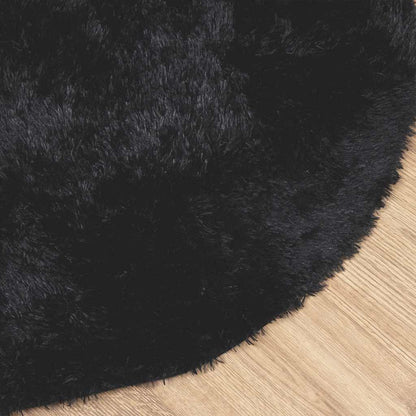 vidaXL Shaggy Rug High Pile NAVARRA Black 200x200 cm Polyester