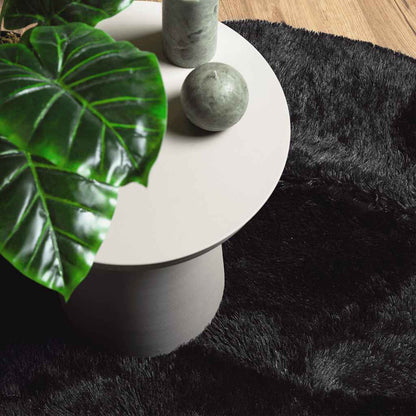 vidaXL Shaggy Rug High Pile NAVARRA Black 200x200 cm Polyester