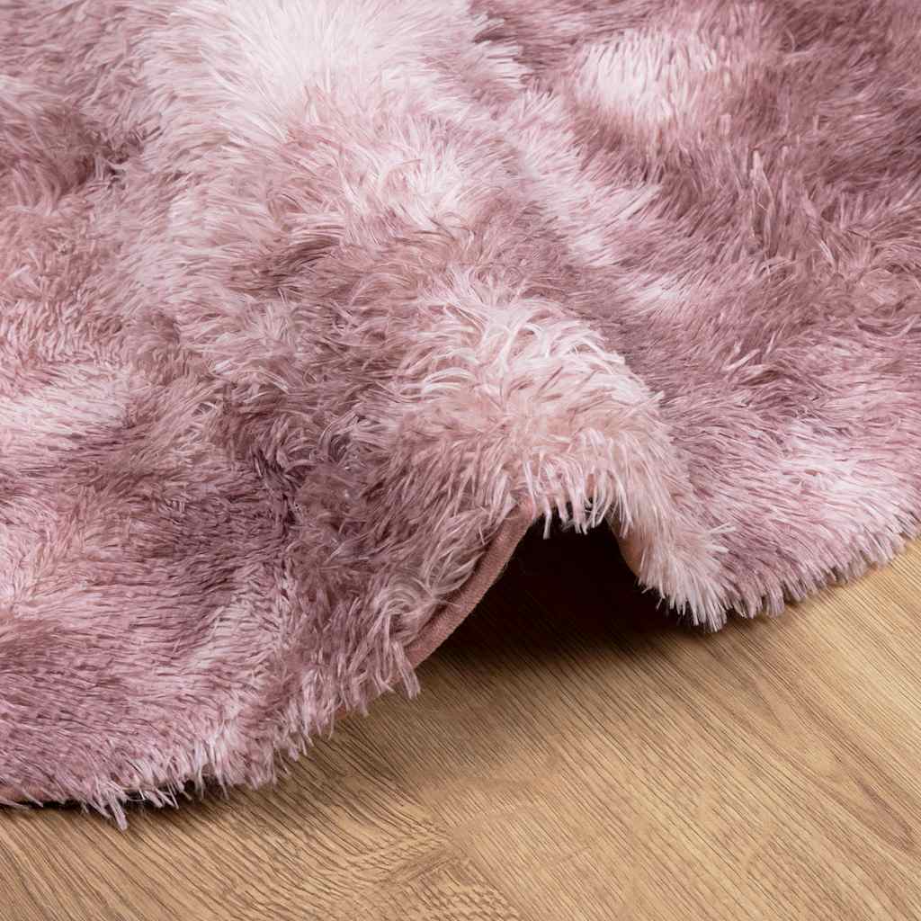 vidaXL Shaggy Rug High Pile NAVARRA Dusty Pink 200x200 cm Polyester
