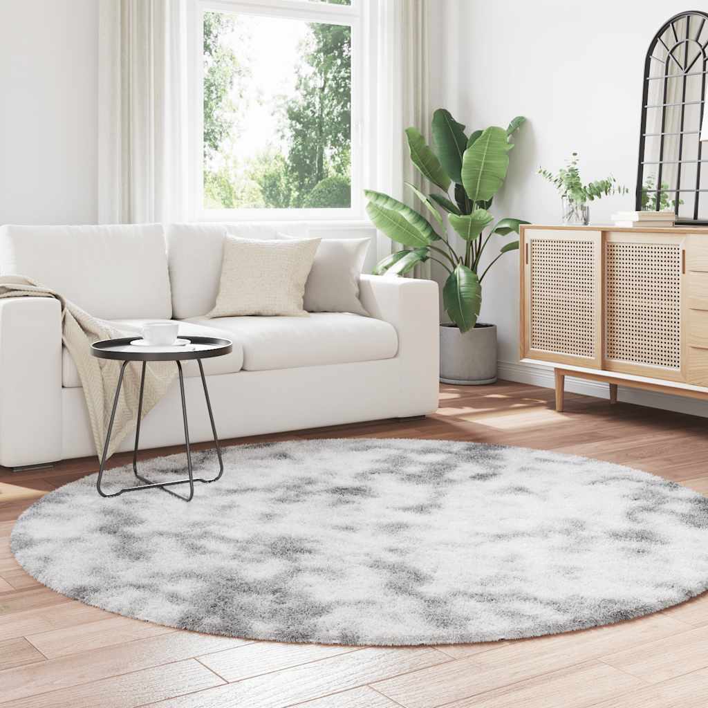 vidaXL Shaggy Rug High Pile NAVARRA Light Grey 200x200 cm Polyester