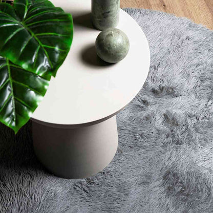 vidaXL Shaggy Rug High Pile NAVARRA Light Grey 200x200 cm Polyester
