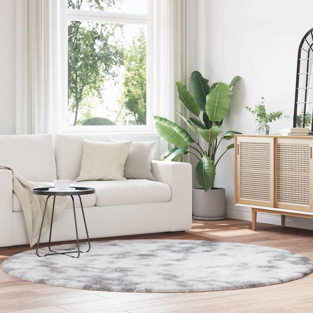 vidaXL Shaggy Rug High Pile NAVARRA Light Grey 200x200 cm Polyester