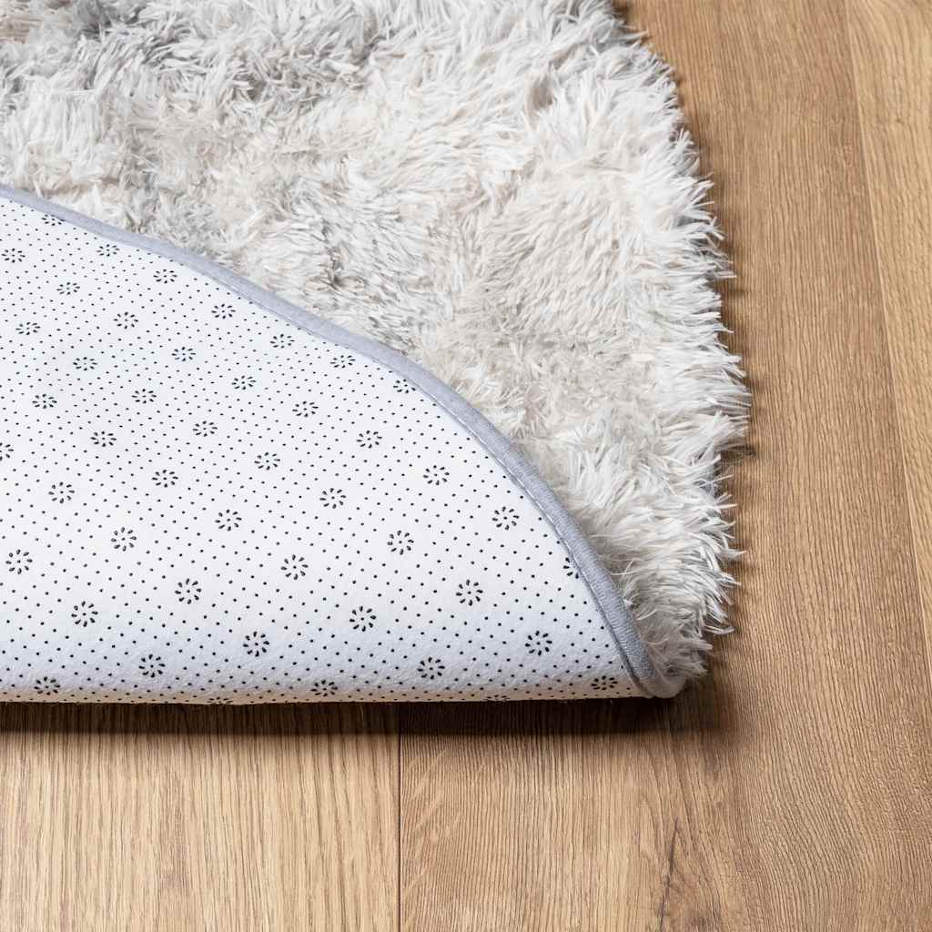 vidaXL Shaggy Rug High Pile NAVARRA Silver Grey 200x200 cm Polyester