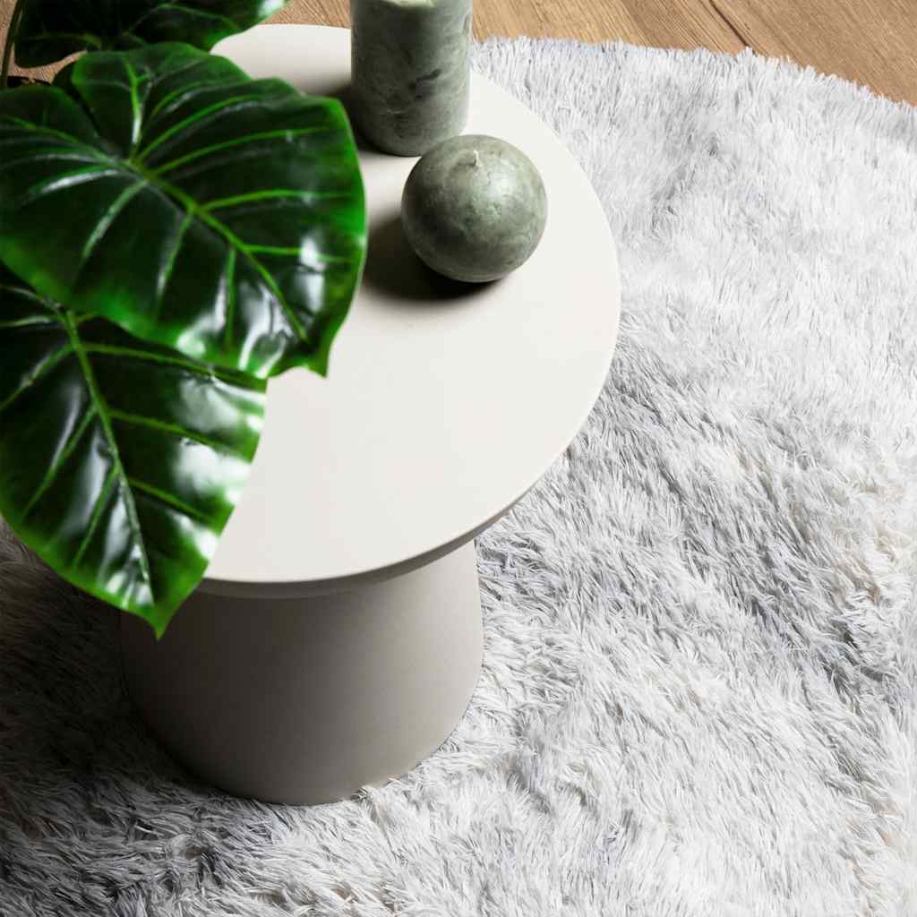vidaXL Shaggy Rug High Pile NAVARRA Silver Grey 200x200 cm Polyester