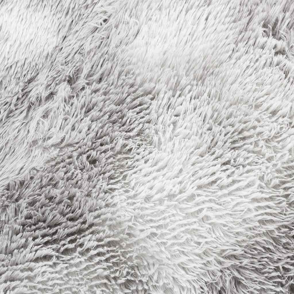 vidaXL Shaggy Rug High Pile NAVARRA Silver Grey 200x200 cm Polyester
