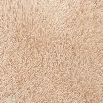 vidaXL Shaggy Rug High Pile NAVARRA Beige 240x240 cm Polyester