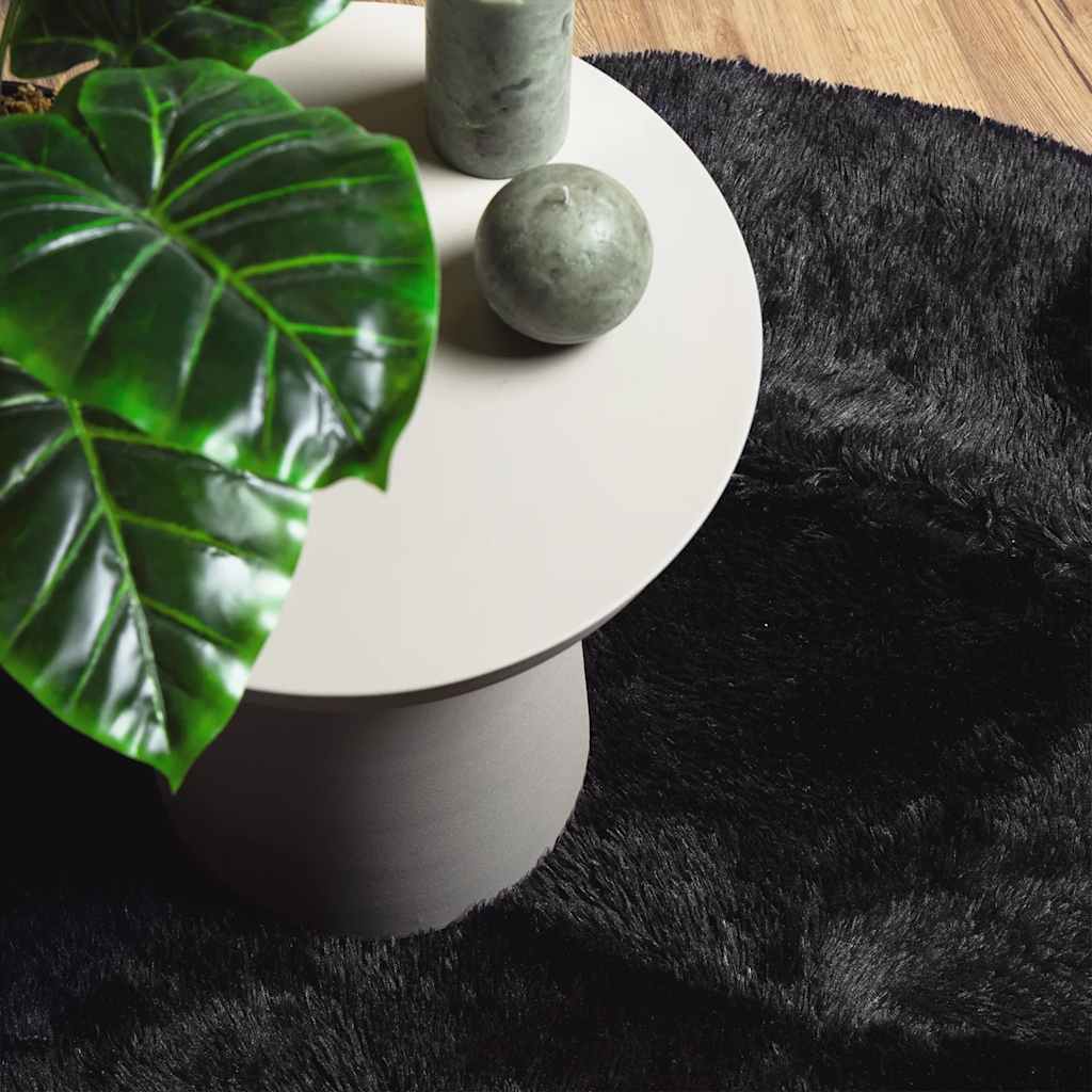 vidaXL Shaggy Rug High Pile NAVARRA Black 240x240 cm Polyester
