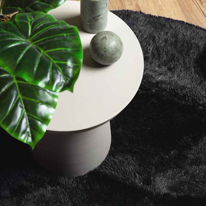 vidaXL Shaggy Rug High Pile NAVARRA Black 240x240 cm Polyester