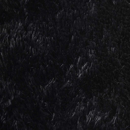 vidaXL Shaggy Rug High Pile NAVARRA Black 240x240 cm Polyester