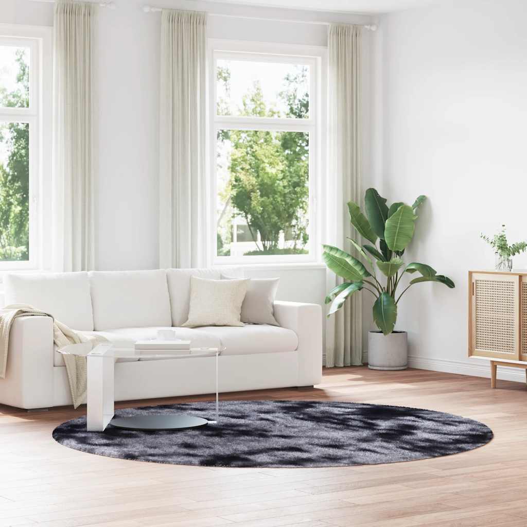 vidaXL Shaggy Rug High Pile NAVARRA Dark Grey 240x240 cm Polyester