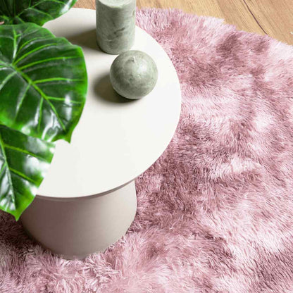 vidaXL Shaggy Rug High Pile NAVARRA Dusty Pink 240x240 cm Polyester