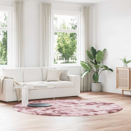 vidaXL Shaggy Rug High Pile NAVARRA Dusty Pink 240x240 cm Polyester