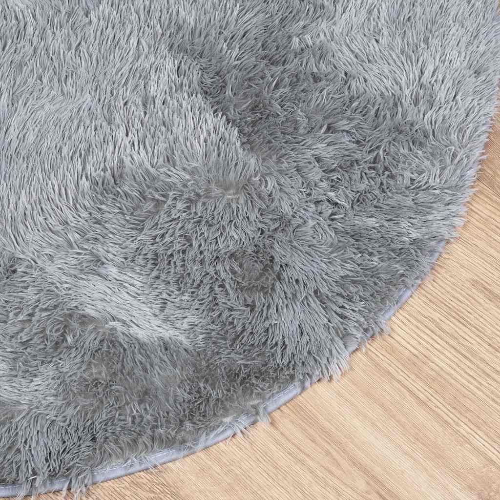vidaXL Shaggy Rug High Pile NAVARRA Light Grey 240x240 cm Polyester
