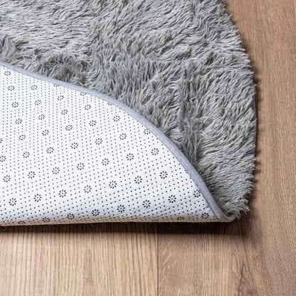 vidaXL Shaggy Rug High Pile NAVARRA Light Grey 240x240 cm Polyester