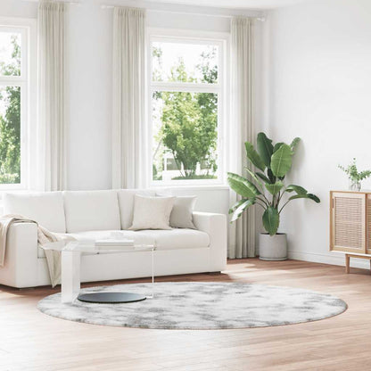 vidaXL Shaggy Rug High Pile NAVARRA Light Grey 240x240 cm Polyester