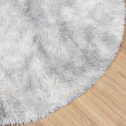 vidaXL Shaggy Rug High Pile NAVARRA Silver Grey 240x240 cm Polyester