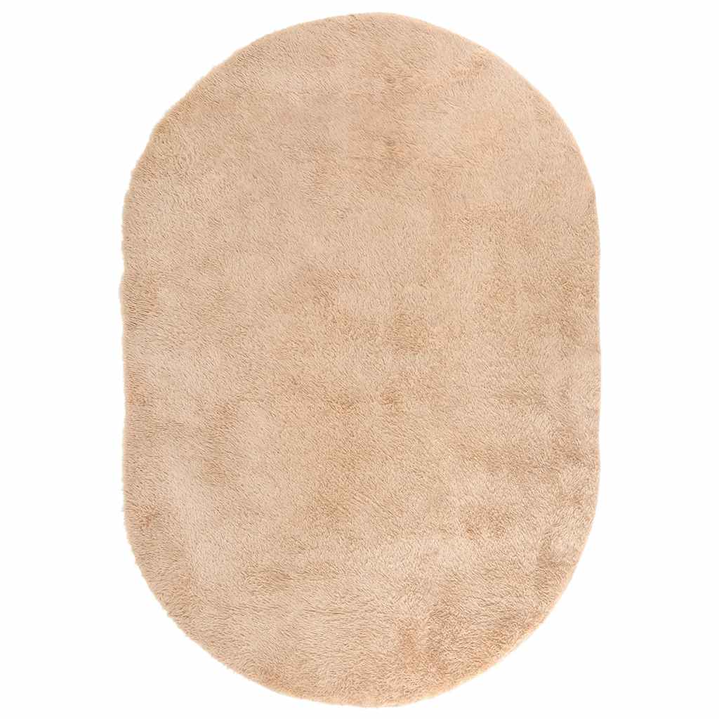 vidaXL Shaggy Rug High Pile NAVARRA Beige 300x200 cm Polyester