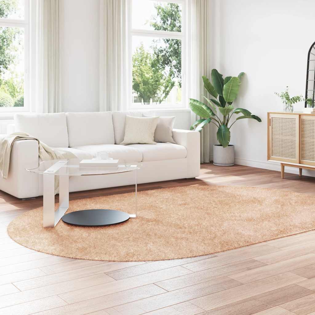 vidaXL Shaggy Rug High Pile NAVARRA Beige 300x200 cm Polyester