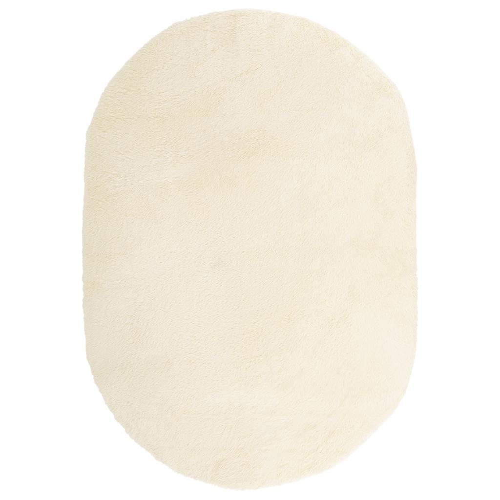 vidaXL Shaggy Rug High Pile NAVARRA Cream 300x200 cm Polyester