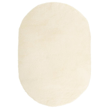 vidaXL Shaggy Rug High Pile NAVARRA Cream 300x200 cm Polyester
