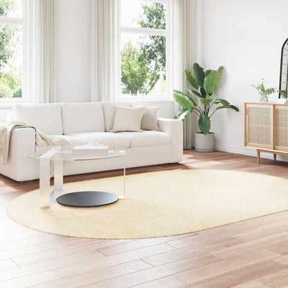 vidaXL Shaggy Rug High Pile NAVARRA Cream 300x200 cm Polyester