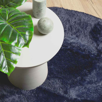 vidaXL Shaggy Rug High Pile NAVARRA Navy 300x200 cm Polyester