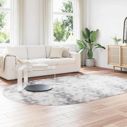 vidaXL Shaggy Rug High Pile “NAVARRA” Silver Grey 300x200 cm Polyester