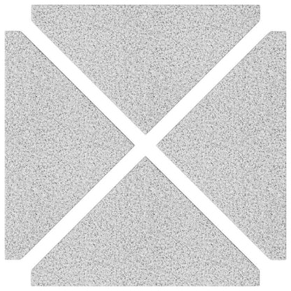 vidaXL 5 Piece Garden Parasol Base Set Granite and Steel