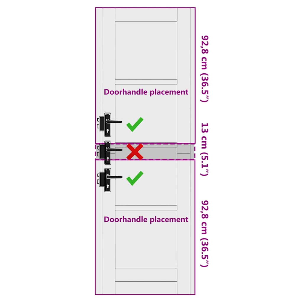 vidaXL Interior Door ORKDAL White Primed 61 x 198.5 cm