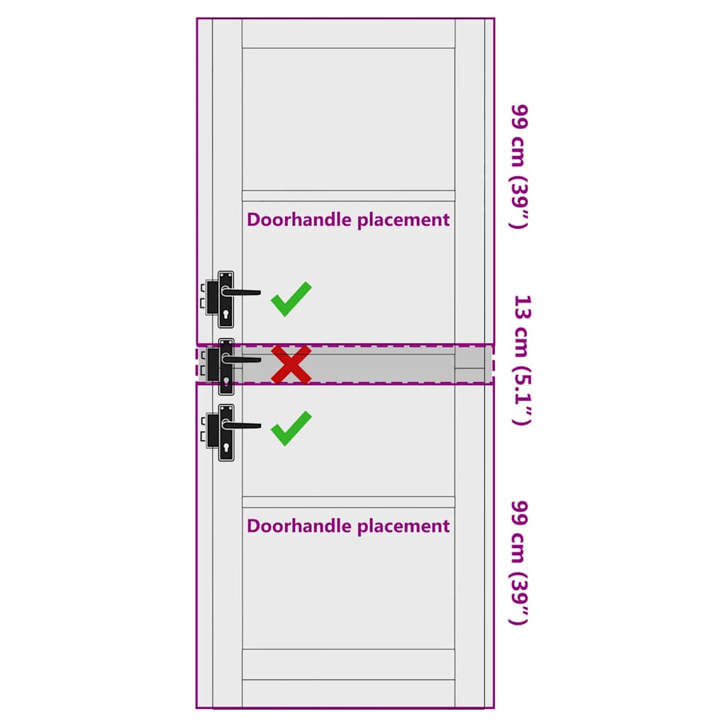 vidaXL Interior Door ORKDAL White Primed 83 x 211 cm