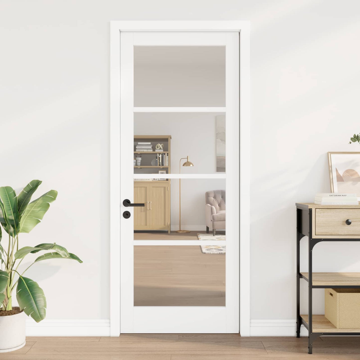 vidaXL Interior Door ORKDAL White Primed 83 x 211 cm