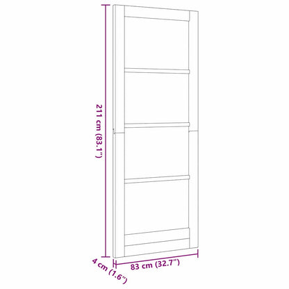 vidaXL Interior Door ORKDAL White Primed 83 x 211 cm
