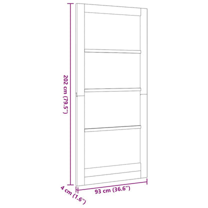 vidaXL Interior Door ORKDAL Brown 93 x 202 cm