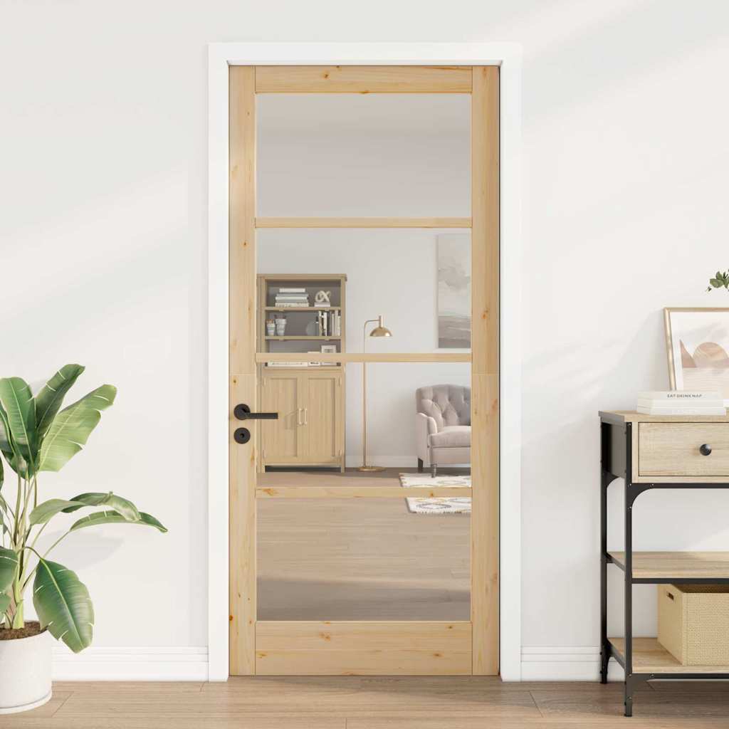 vidaXL Interior Door ORKDAL Brown 93 x 211 cm