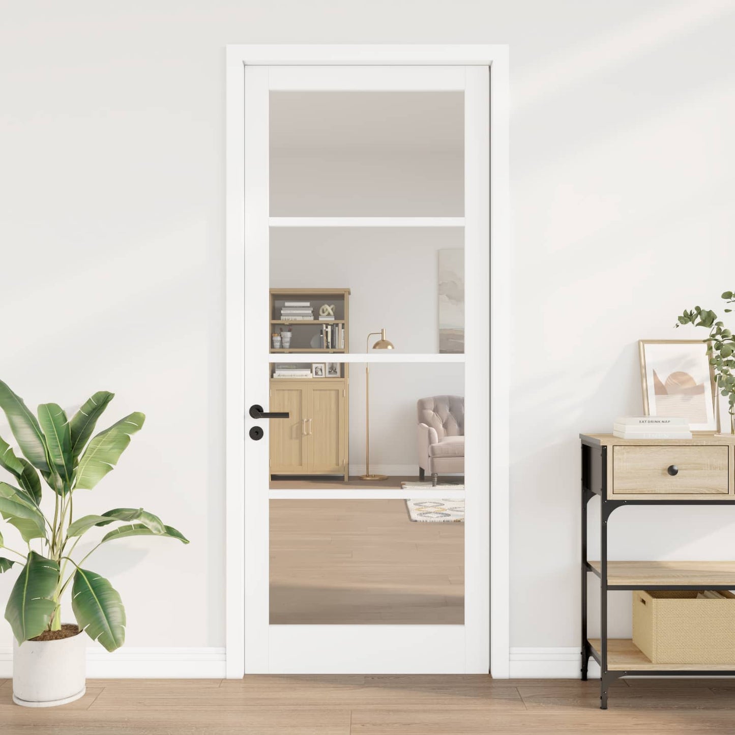 vidaXL Interior Door ORKDAL White Primed 93 x 232 cm