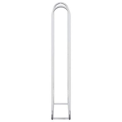 vidaXL Firewood Rack Wire 100x25x150 cm Galvanised steel