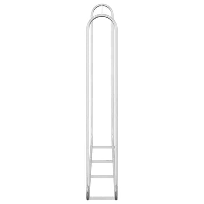 vidaXL Firewood Rack Wire 200x25x150 cm Galvanised steel